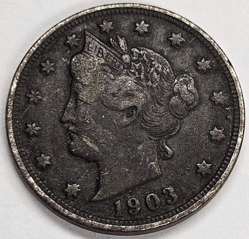 1903 Liberty Nickel Fine dark