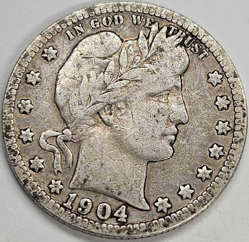 1904 Barber Quarter . . . . Fine