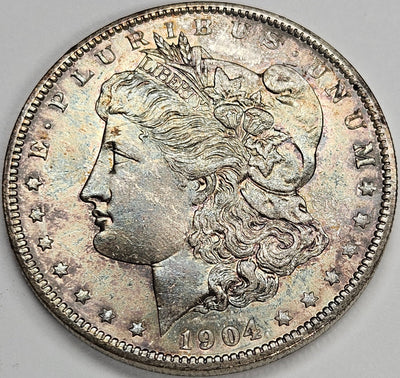 1904-O Morgan Dollar Gem BU Toned