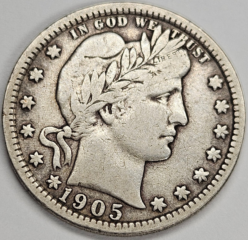 1905 Barber Quarter . . . . Very Fine
