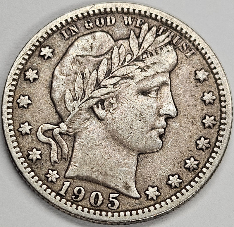 1905 Barber Quarter . . . . Extremely Fine