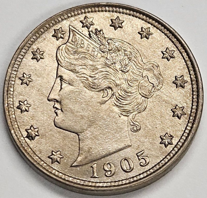 1905 Liberty Nickel Gem Brilliant Uncirculated