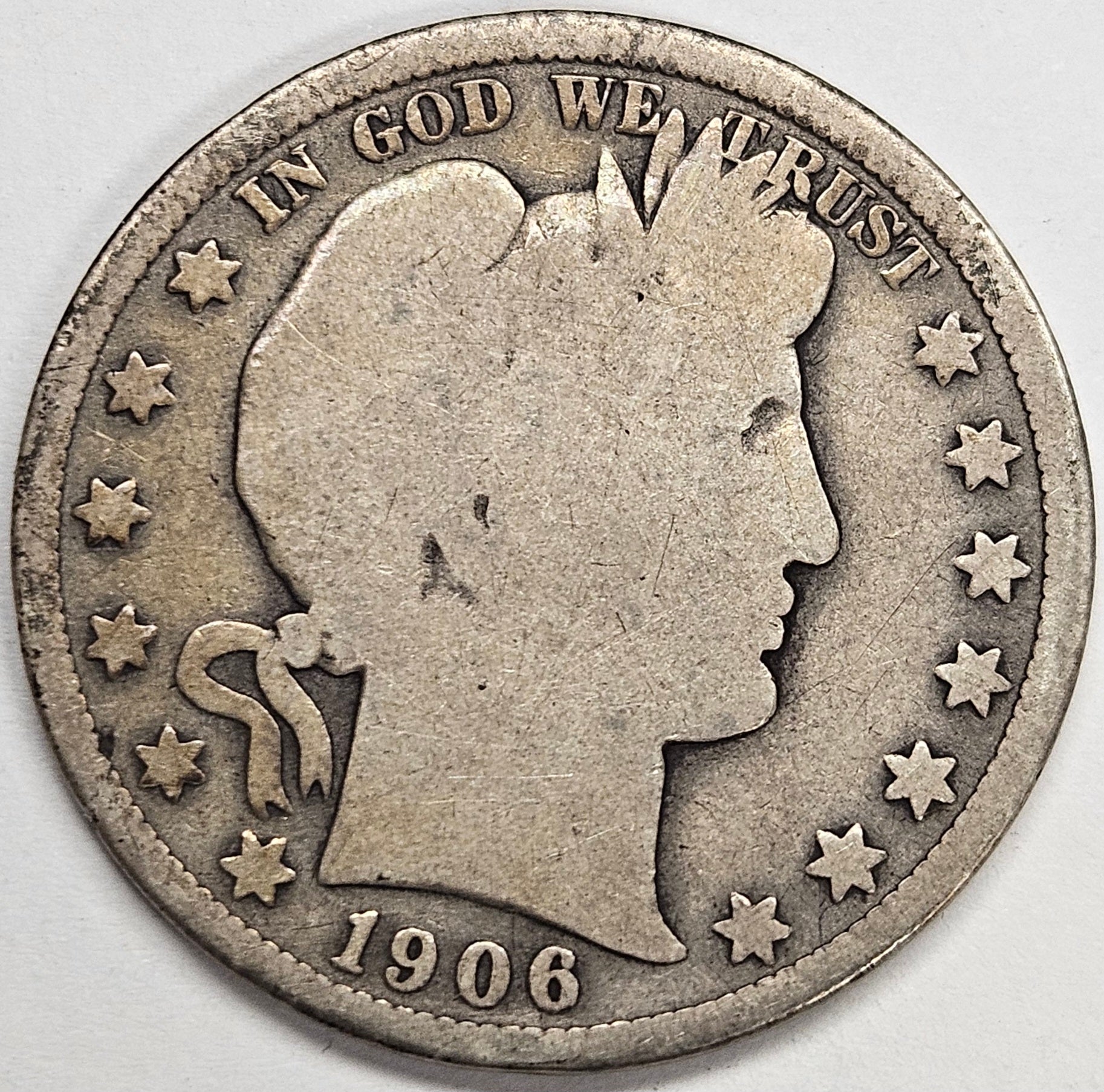 1906-O Barber Half Good – Mount Vernon Coin