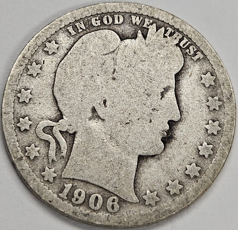 1906-O Barber Quarter . . . . Good