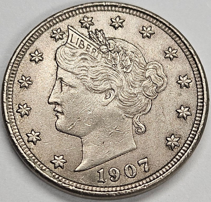 1907 Liberty Nickel . . . . Choice About Uncirculated