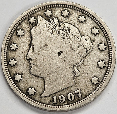 1907 Liberty Nickel Fine/VF