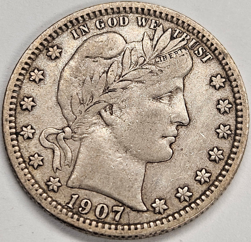 1907-D Barber Quarter . . . . XF/AU