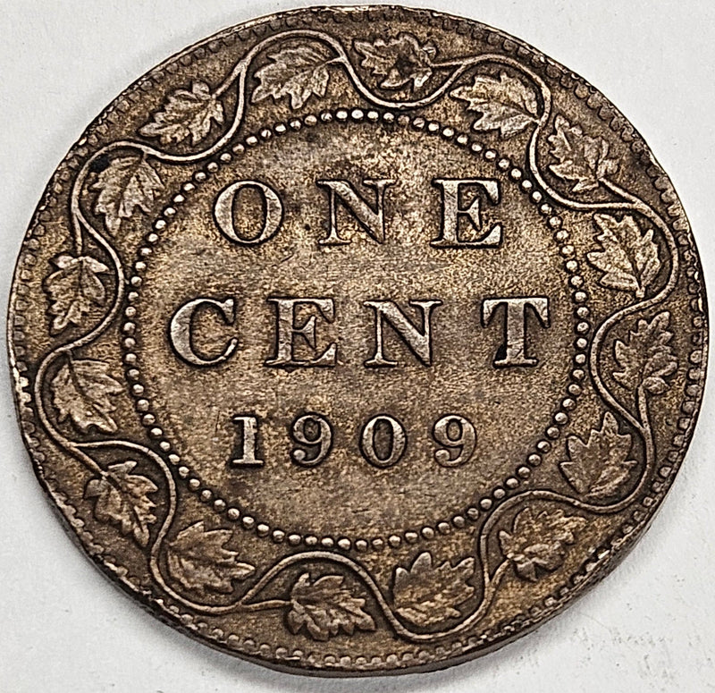 1909 Canadian Cent VF/XF