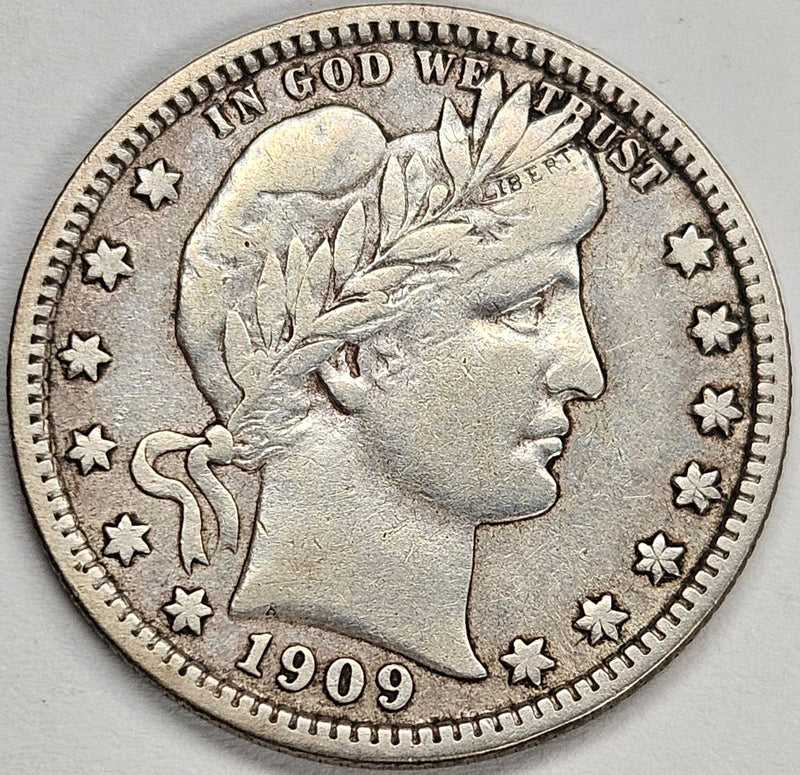 1909-D Barber Quarter . . . . Very Fine
