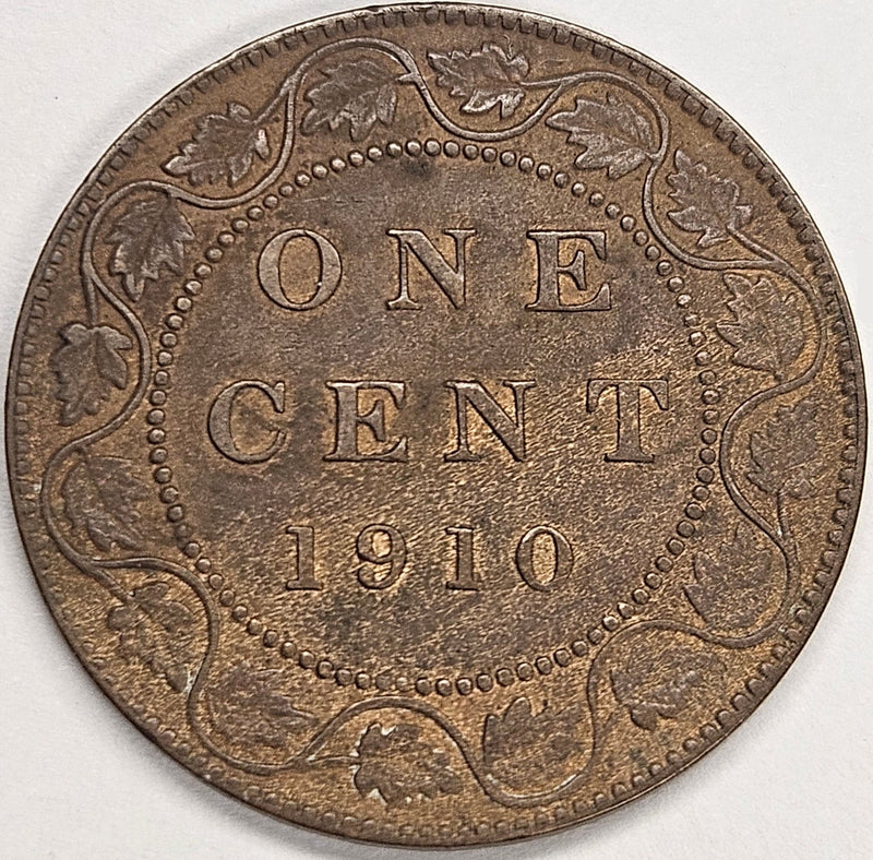 1910 Canadian Cent Select Uncirculated Brown
