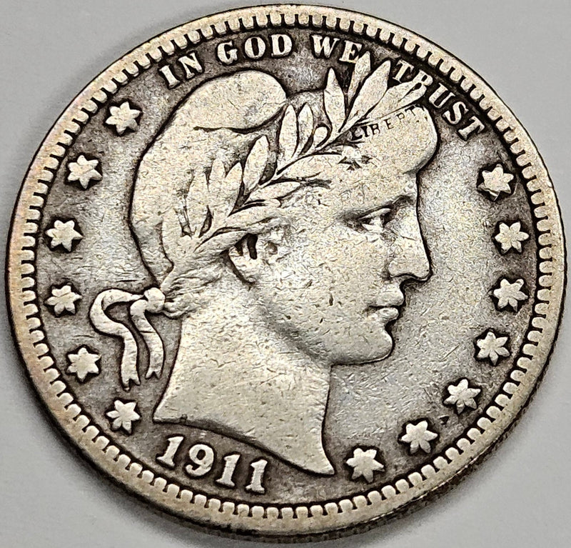 1911 Barber Quarter . . . . Very Fine