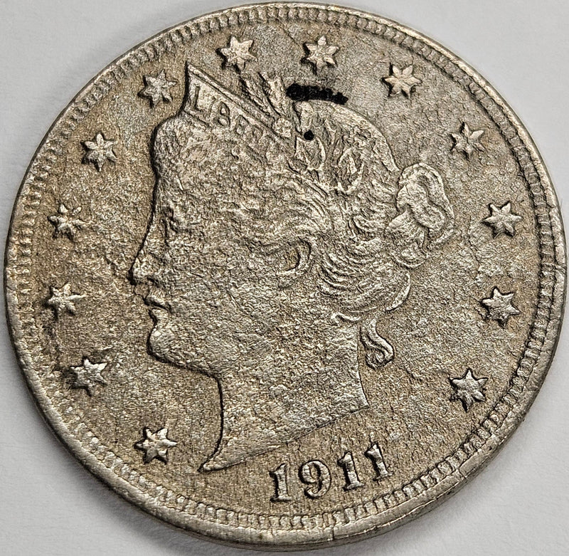 1911 Liberty Nickel . . . . XF badly corroded