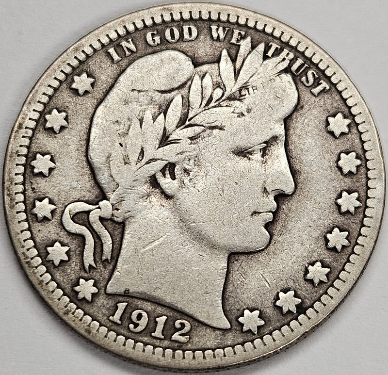 1912 Barber Quarter . . . . Fine/VF