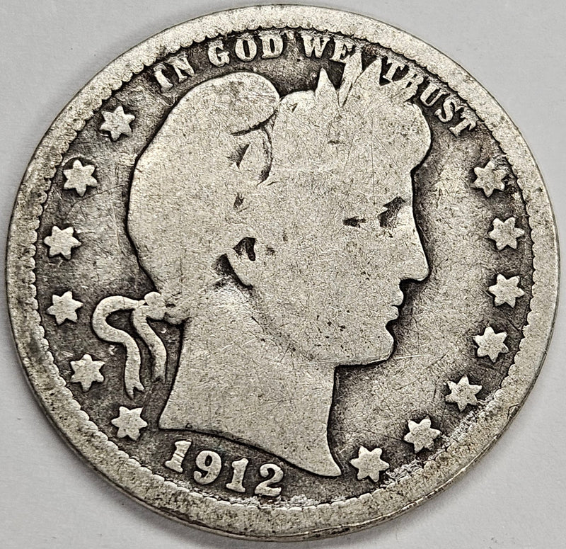 1912 Barber Quarter Good