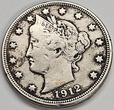 1912 Liberty Nickel VF cleaned