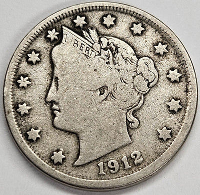 1912-S Liberty Nickel Fine/VF