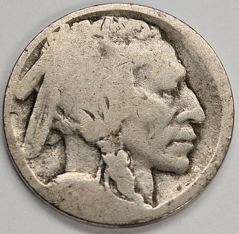 1913-D Type 1 Buffalo Nickel No Date