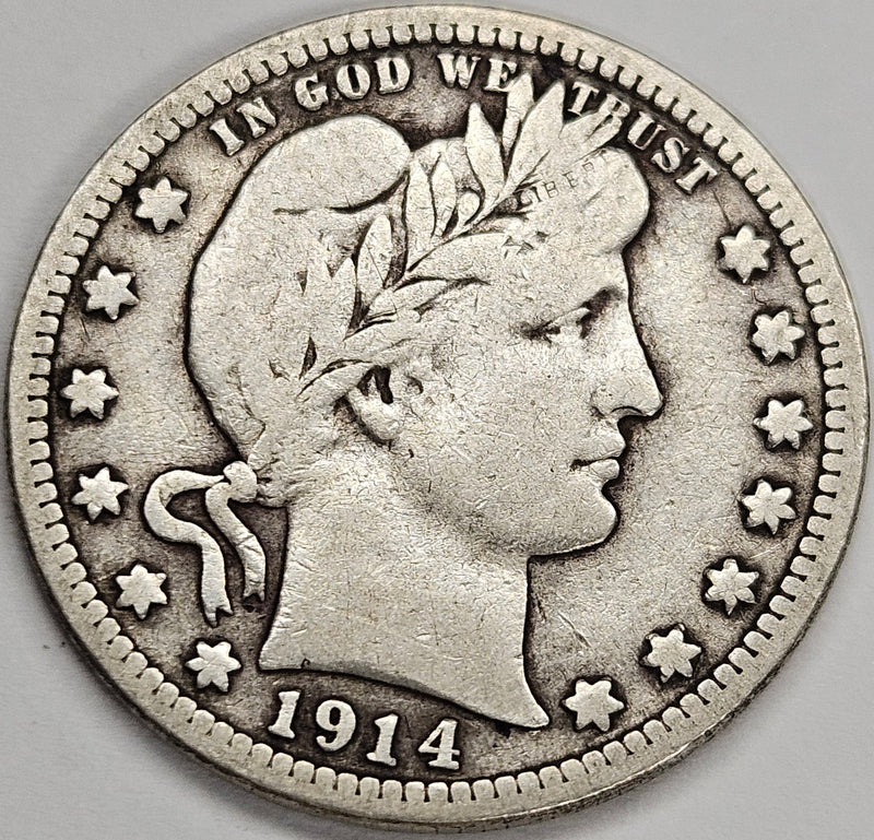 1914 Barber Quarter . . . . Fine