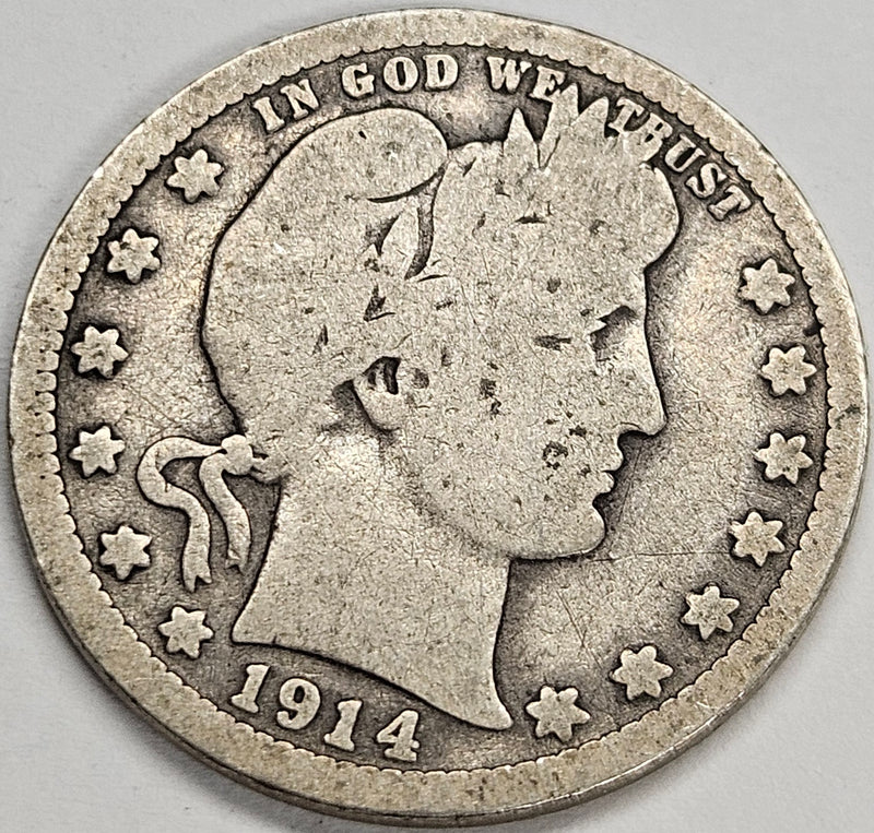 1914 Barber Quarter . . . . Good