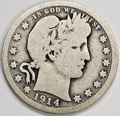 1914 Barber Quarter Very Good