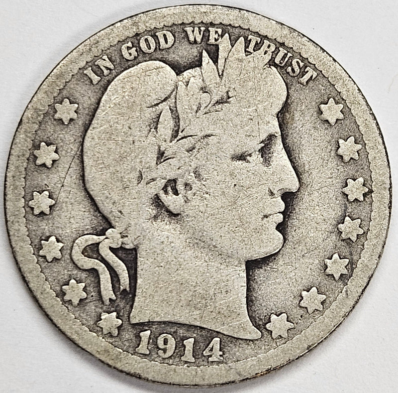 1914-D Barber Quarter Good