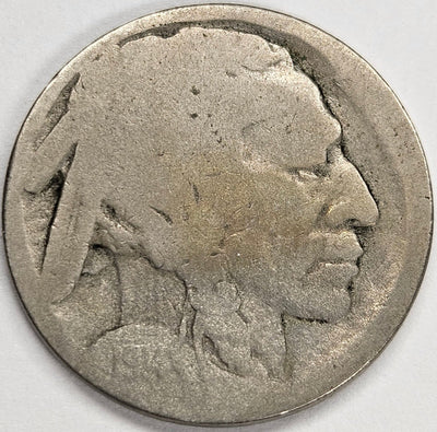 1914-D Buffalo Nickel Good acid date