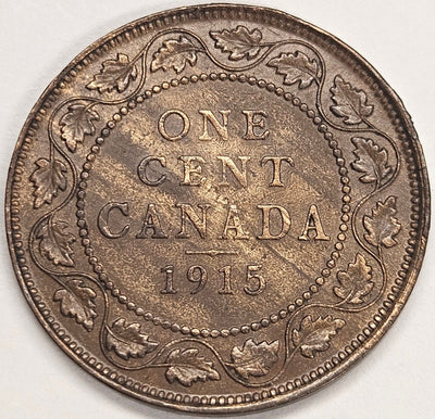 1915 Canadian Cent Choice About Uncirculated