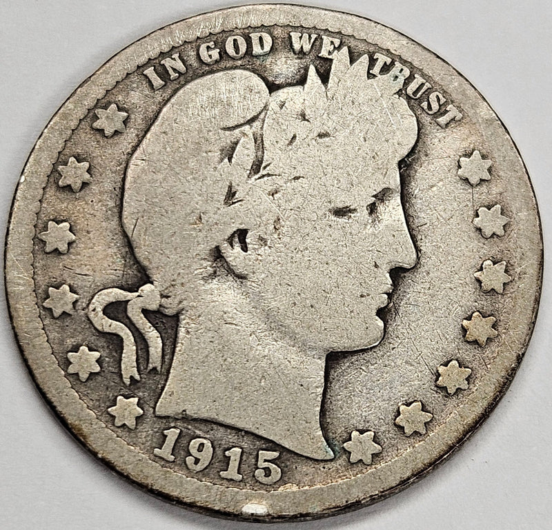 1915-D Barber Quarter Good
