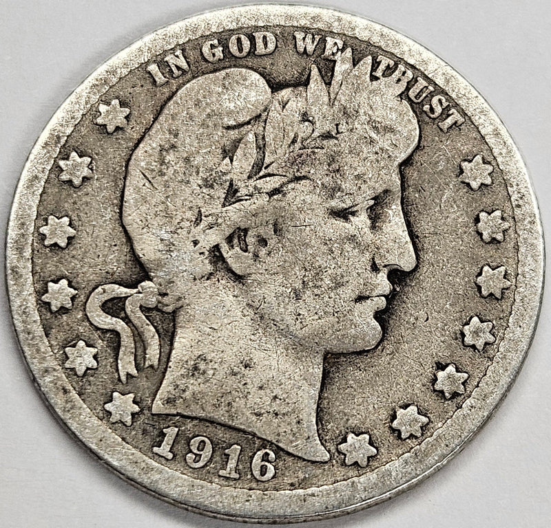 1916 Barber Quarter Good