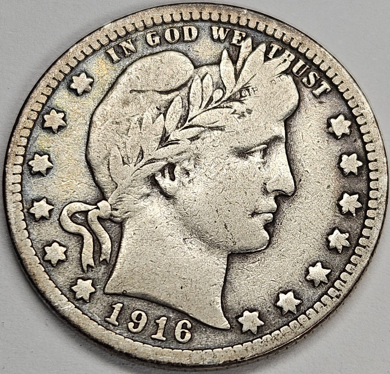 1916 Barber Quarter . . . . VF/XF