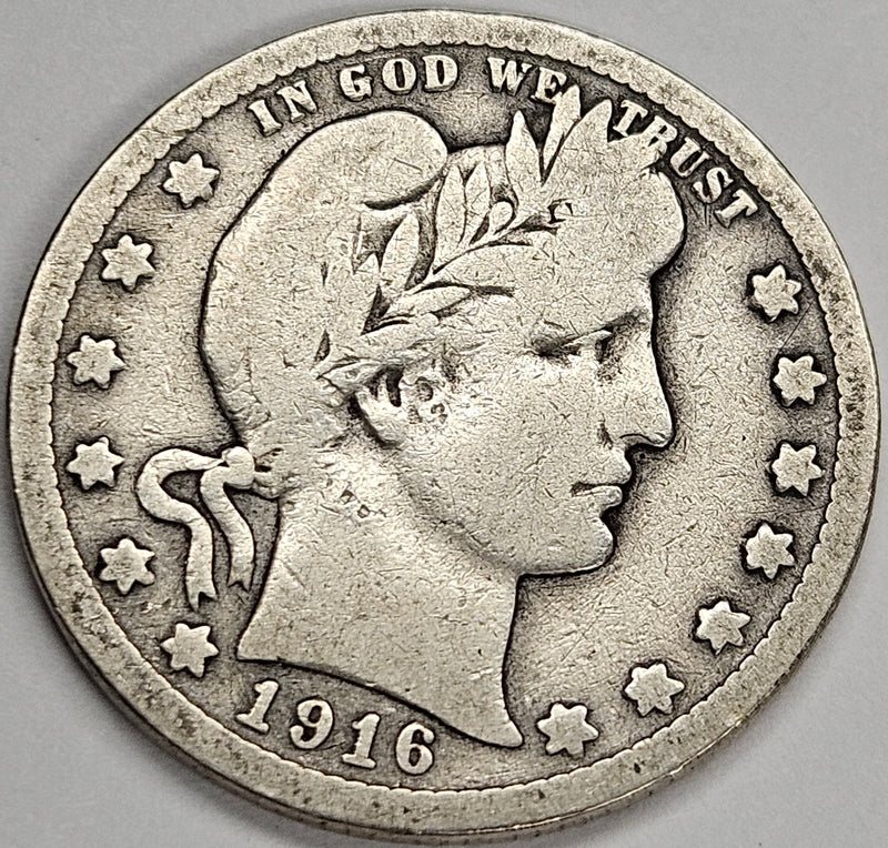 1916 Barber Quarter . . . . Very Good
