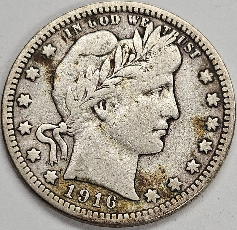 1916-D Barber Quarter Very Fine