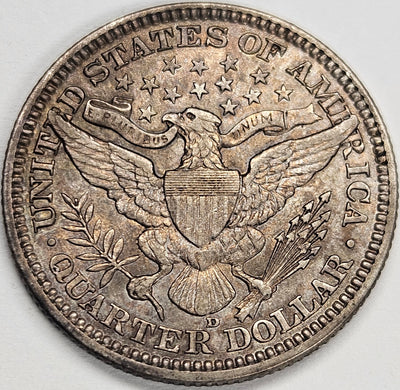 1916-D Barber Quarter . . . . Choice BU Toned