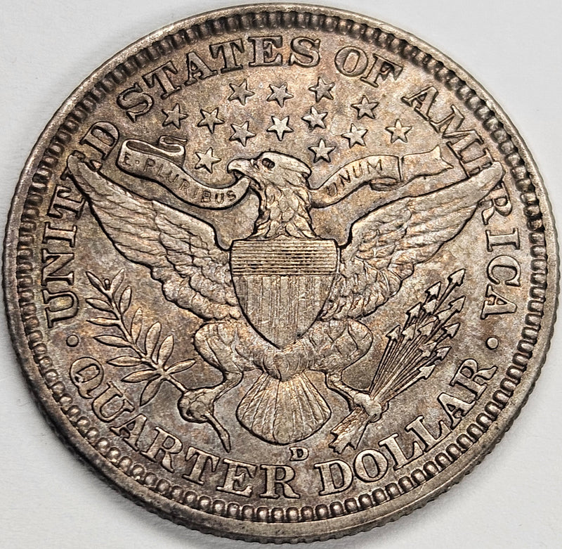 1916-D Barber Quarter . . . . Choice BU Toned