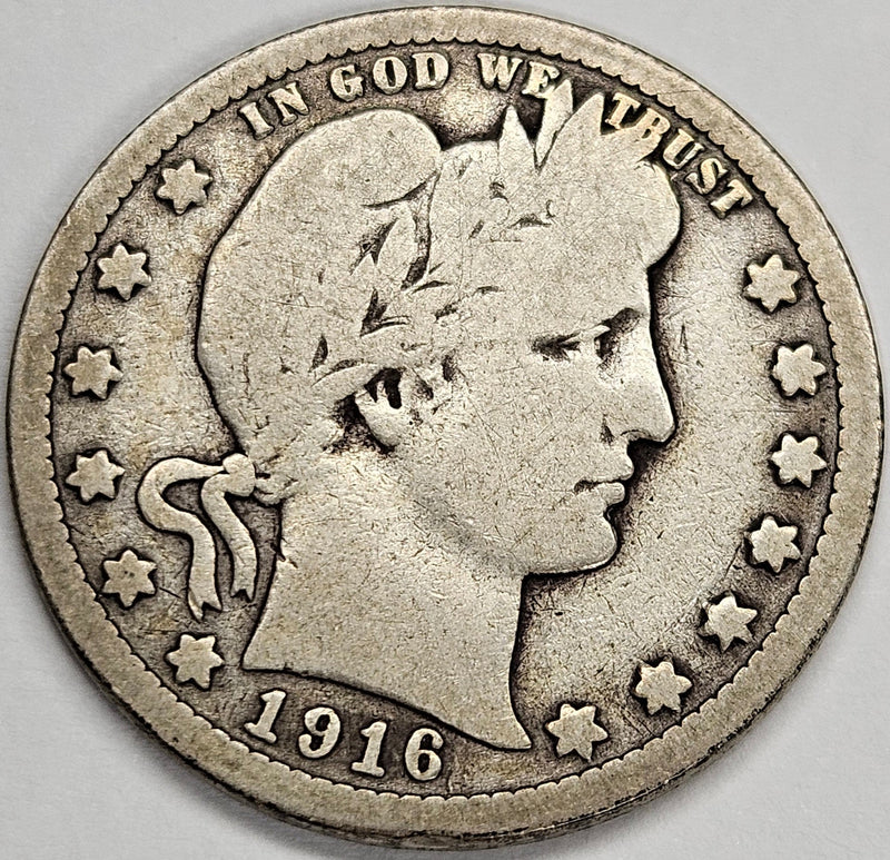 1916-D Barber Quarter Good