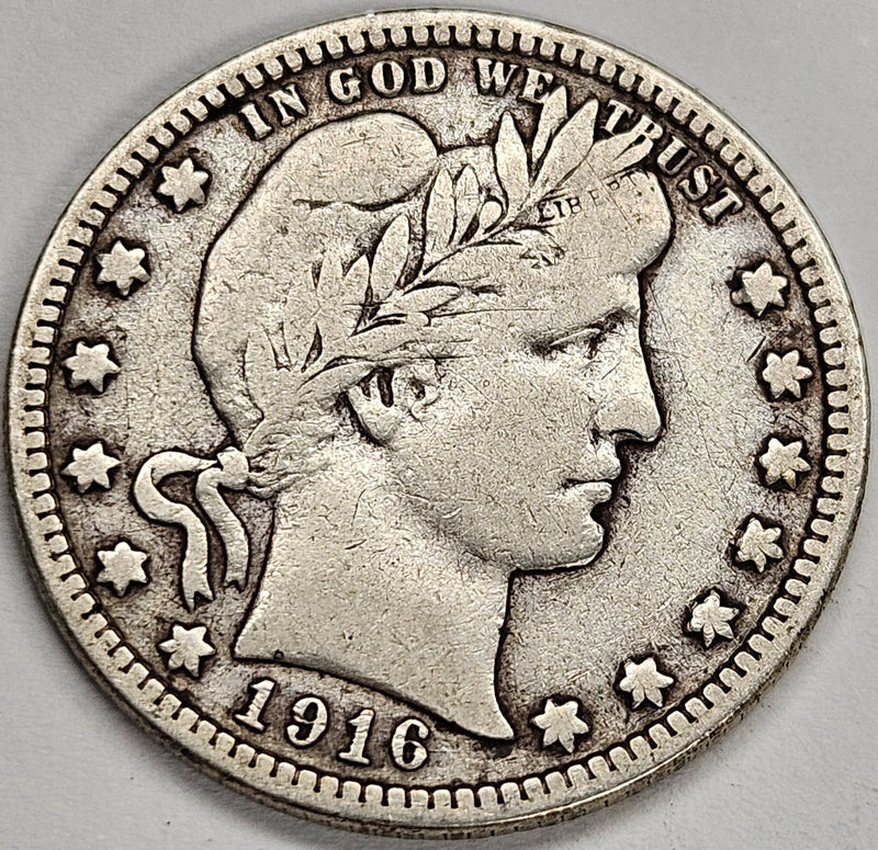 1916-D Barber Quarter . . . . VF/XF