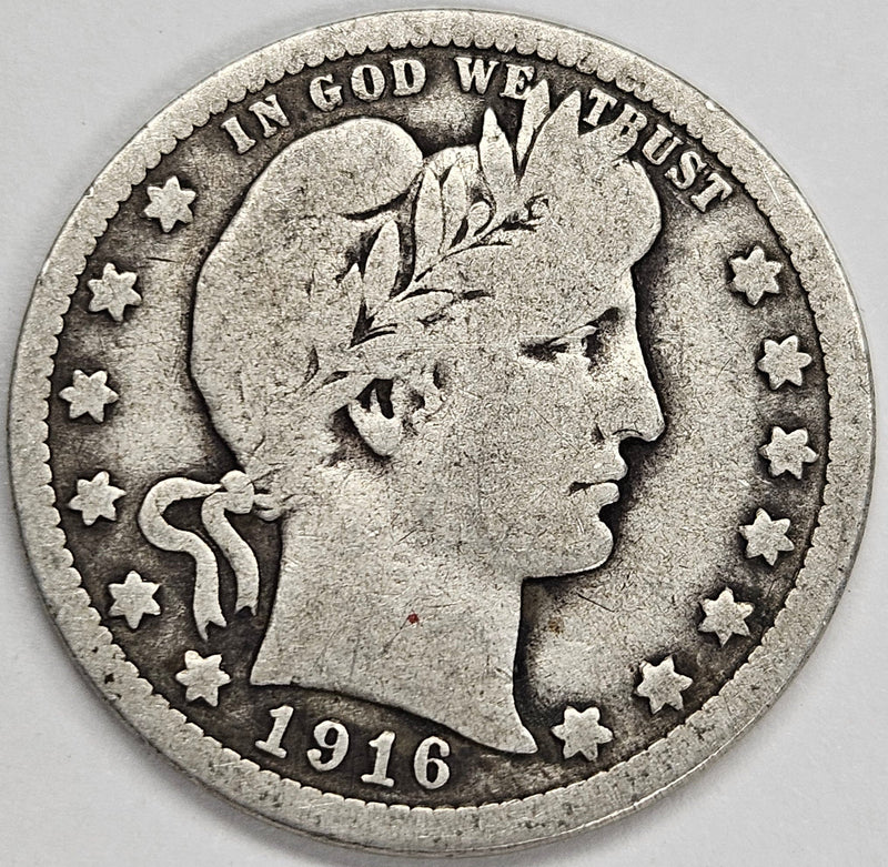 1916-D Barber Quarter VG/Fine