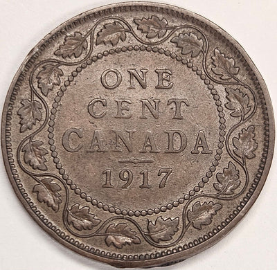 1917 Canadian Cent Choice About Uncirculated