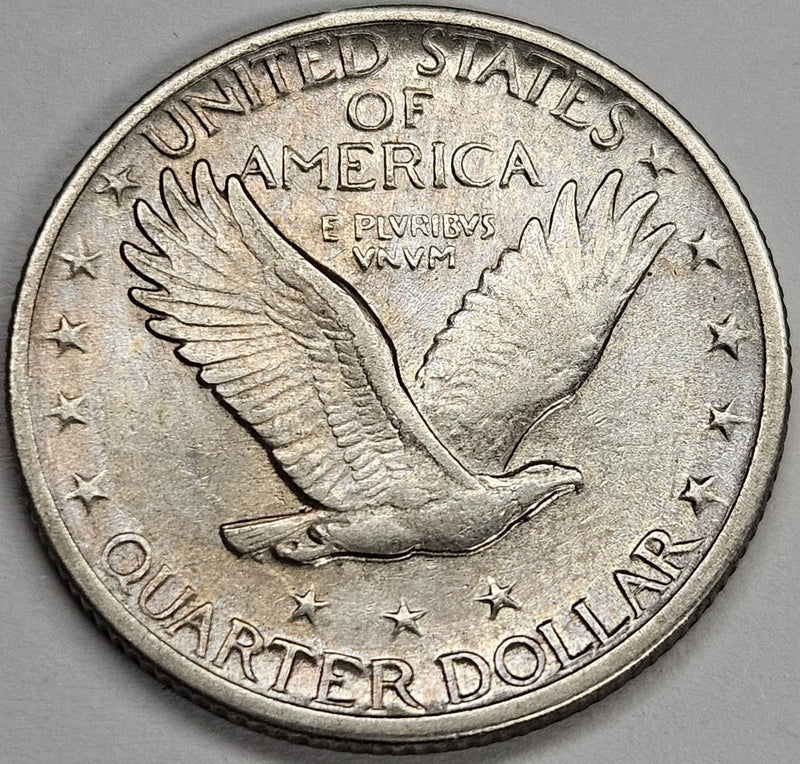 1917 Type 2 Standing Liberty Quarter . . . . Choice About Uncirculated