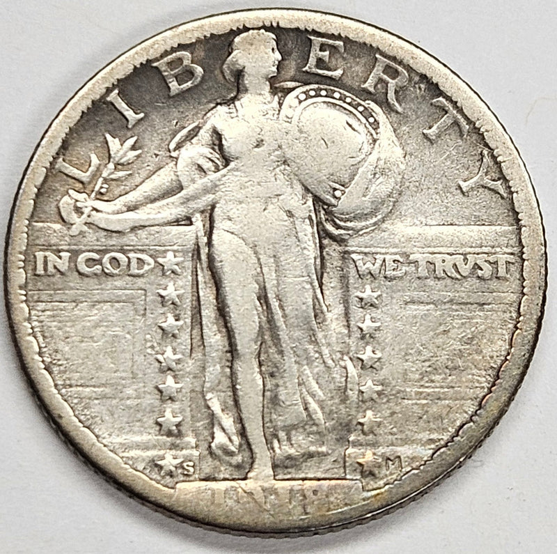 1918/17-S Standing Liberty Quarter Fine/VF