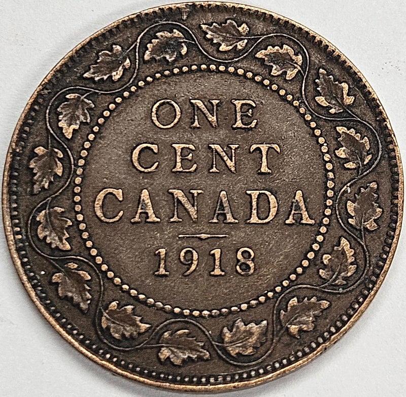 1918 Canadian Cent VF/XF