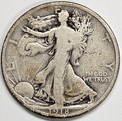1918-D Walking Liberty Half Very Good