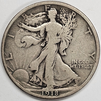 1918-D Walking Liberty Half Fine