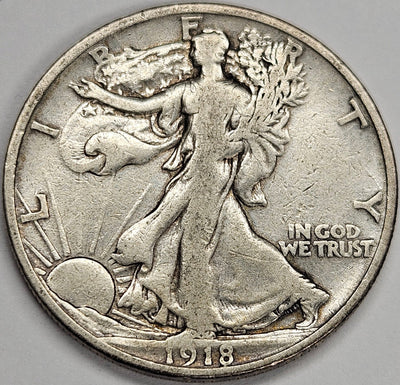 1918-S Walking Liberty Half Very Fine