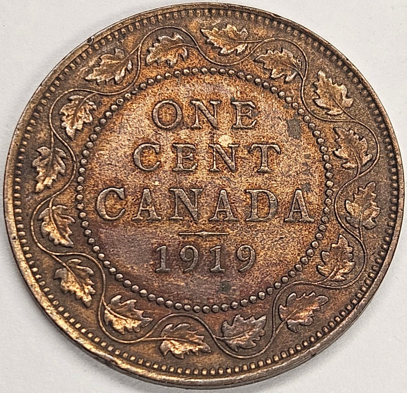 1919 Canadian Cent Select Uncirculated Brown