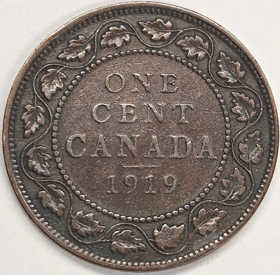 1919 Canadian Cent Very Fine