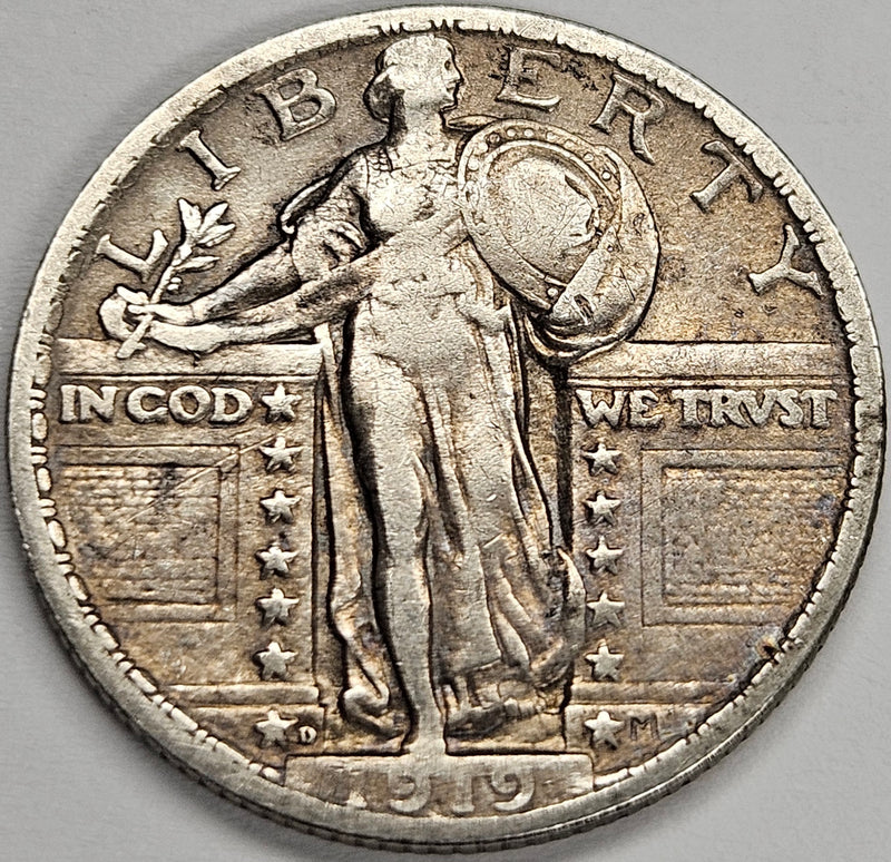 1919-D Standing Liberty Quarter . . . . VF/XF