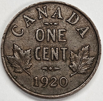 1920 Canadian Cent Choice About Uncirculated