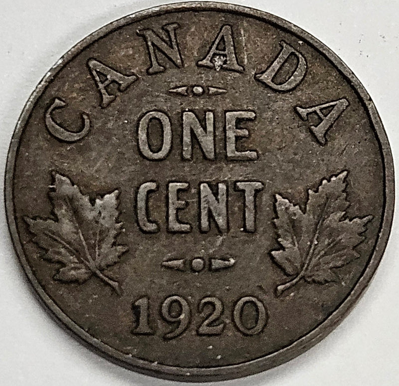 1920 Canadian Cent VF/XF
