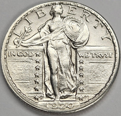 1920-D Standing Liberty Quarter Choice Brilliant Uncirculated